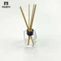 wholesale screw cap and square empty home aroma fragrance reed diffuser glass bottle 100ml